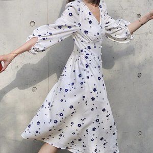 Petite Studio Emilee Dress Ivory Print [Size S]